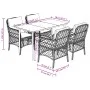 5-piece garden furniture set with black synthetic rattan cushions by , Garden sets - Ref: Foro24-3212098, Price: 493,21 €, Di...