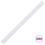 Paneles de privacidad 4 uds PVC blanco 35x0,19 m