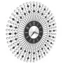 Black metal wall clock 43 cm by vidaXL, Wall clocks - Ref: Foro24-283859, Price: 44,90 €, Discount: %