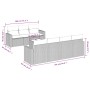 Garden sofa set with beige cushions 8 pcs PE rattan by , Modular outdoor sofas - Ref: Foro24-3251065, Price: 578,97 €, Discou...