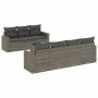 8-piece garden sofa set and gray synthetic rattan cushions by , Modular outdoor sofas - Ref: Foro24-3251067, Price: 516,72 €,...