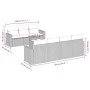 8-piece garden sofa set and gray synthetic rattan cushions by , Modular outdoor sofas - Ref: Foro24-3251067, Price: 516,72 €,...