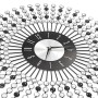 Reloj de pared de metal negro 43 cm de vidaXL, Relojes de pared - Ref: Foro24-283859, Precio: 45,71 €, Descuento: %