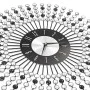 Schwarze Metallwanduhr 43 cm von vidaXL, Wanduhren - Ref: Foro24-283859, Preis: 44,90 €, Rabatt: %