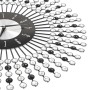 Reloj de pared de metal negro 43 cm de vidaXL, Relojes de pared - Ref: Foro24-283859, Precio: 45,71 €, Descuento: %