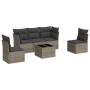 6-teiliges Gartenmöbel-Set und graue synthetische Rattankissen von , Gartensets - Ref: Foro24-3249199, Preis: 337,71 €, Rabat...