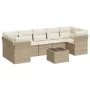 Juego de sofás de jardín con cojines beige 8 pzas ratán PE de , Conjuntos de jardín - Ref: Foro24-3249127, Precio: 522,16 €, ...