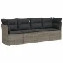 4-piece garden sofa set and gray synthetic rattan cushions by , Garden sets - Ref: Foro24-3249069, Price: 247,88 €, Discount: %