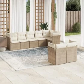 Garden sofa set with beige cushions 8 pcs PE rattan by , Garden sets - Ref: Foro24-3249747, Price: 556,95 €, Discount: %