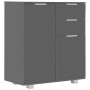 Glänzend graue Spanplatte Sideboard 71x35x80 cm von vidaXL, Sideboards - Ref: Foro24-283717, Preis: 137,34 €, Rabatt: %