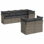 7-piece garden sofa set with gray PE rattan cushions by , Garden sets - Ref: Foro24-3249739, Price: 461,30 €, Discount: %