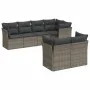 7-teiliges Gartensofa-Set mit grauen PE-Rattan-Kissen von , Gartensets - Ref: Foro24-3249739, Preis: 455,08 €, Rabatt: %