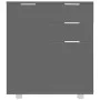 Bright gray chipboard sideboard 71x35x80 cm by vidaXL, Sideboards - Ref: Foro24-283717, Price: 134,98 €, Discount: %
