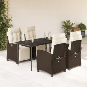 5-piece garden dining set and brown synthetic rattan cushions by , Garden sets - Ref: Foro24-3212977, Price: 694,08 €, Discou...