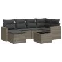7-piece garden sofa set with gray PE rattan cushions by , Modular outdoor sofas - Ref: Foro24-3251607, Price: 428,29 €, Disco...