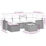 7-piece garden sofa set with gray PE rattan cushions by , Modular outdoor sofas - Ref: Foro24-3251607, Price: 428,29 €, Disco...
