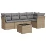 Garden sofa set with cushions 6 pieces beige synthetic rattan by , Garden sets - Ref: Foro24-3249448, Price: 391,14 €, Discou...