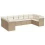 Gartensofa-Set mit beigen Kissen, 10-teilig, synthetisches Rattan von , Gartensets - Ref: Foro24-3250037, Preis: 652,29 €, Ra...