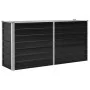 Arriate de acero galvanizado gris antracita 160x40x77 cm de vidaXL, Maceteros y jardineras - Ref: Foro24-45730, Precio: 74,14...