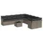 11-piece garden sofa set and gray synthetic rattan cushions by , Garden sets - Ref: Foro24-3250089, Price: 651,89 €, Discount: %