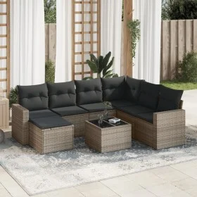 8-piece garden sofa set and gray synthetic rattan cushions by , Modular outdoor sofas - Ref: Foro24-3251647, Price: 483,84 €,...