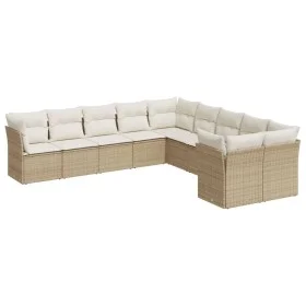 Garden sofa set with beige cushions 10 pieces synthetic rattan by , Garden sets - Ref: Foro24-3250077, Price: 650,46 €, Disco...