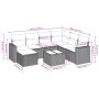 Garden sofa set with beige cushions 8 pcs PE rattan by , Modular outdoor sofas - Ref: Foro24-3251645, Price: 538,27 €, Discou...