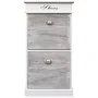 Gray Paulownia wood shoe rack 50x28x98 cm by vidaXL, Shoe racks and shoe organizers - Ref: Foro24-284087, Price: 119,06 €, Di...