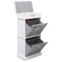 Gray Paulownia wood shoe rack 50x28x98 cm by vidaXL, Shoe racks and shoe organizers - Ref: Foro24-284087, Price: 134,88 €, Di...