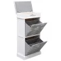 Gray Paulownia wood shoe rack 50x28x98 cm by vidaXL, Shoe racks and shoe organizers - Ref: Foro24-284087, Price: 119,06 €, Di...