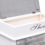 Gray Paulownia wood shoe rack 50x28x98 cm by vidaXL, Shoe racks and shoe organizers - Ref: Foro24-284087, Price: 134,88 €, Di...