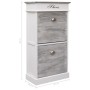 Gray Paulownia wood shoe rack 50x28x98 cm by vidaXL, Shoe racks and shoe organizers - Ref: Foro24-284087, Price: 134,88 €, Di...