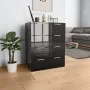 Glanzschwarzer Schrank aus Holzwerkstoff 60x35x80 cm von vidaXL, Schubladen - Ref: Foro24-283713, Preis: 135,25 €, Rabatt: %