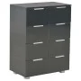 Glanzschwarzer Schrank aus Holzwerkstoff 60x35x80 cm von vidaXL, Schubladen - Ref: Foro24-283713, Preis: 135,25 €, Rabatt: %