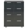 Glanzschwarzer Schrank aus Holzwerkstoff 60x35x80 cm von vidaXL, Schubladen - Ref: Foro24-283713, Preis: 135,25 €, Rabatt: %