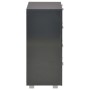 Aparador de madera de ingeniería negro brillante 60x35x80 cm by vidaXL, Drawers - Ref: Foro24-283713, Price: 137,55 €, Discou...