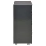 Glanzschwarzer Schrank aus Holzwerkstoff 60x35x80 cm von vidaXL, Schubladen - Ref: Foro24-283713, Preis: 135,25 €, Rabatt: %