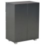Aparador de madera de ingeniería negro brillante 60x35x80 cm by vidaXL, Drawers - Ref: Foro24-283713, Price: 137,55 €, Discou...