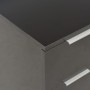 Glanzschwarzer Schrank aus Holzwerkstoff 60x35x80 cm von vidaXL, Schubladen - Ref: Foro24-283713, Preis: 137,55 €, Rabatt: %