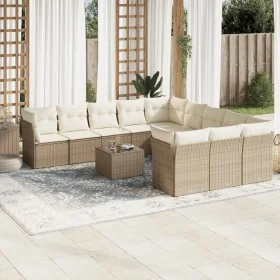 12-piece garden sofa set and brown synthetic rattan cushions by , Garden sets - Ref: Foro24-3250257, Price: 831,28 €, Discoun...