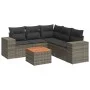 6-piece garden furniture set and gray synthetic rattan cushions by , Garden sets - Ref: Foro24-3257775, Price: 387,68 €, Disc...