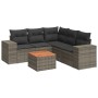 6-teiliges Gartenmöbel-Set und graue synthetische Rattankissen von , Gartensets - Ref: Foro24-3257775, Preis: 387,91 €, Rabat...