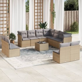 12-piece garden sofa set and brown synthetic rattan cushions by , Garden sets - Ref: Foro24-3249668, Price: 765,08 €, Discoun...