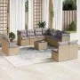 12-piece garden sofa set and brown synthetic rattan cushions by , Garden sets - Ref: Foro24-3249668, Price: 752,73 €, Discoun...