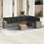 8-piece garden sofa set and gray synthetic rattan cushions by , Garden sets - Ref: Foro24-3257810, Price: 509,63 €, Discount: %