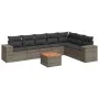 8-piece garden sofa set and gray synthetic rattan cushions by , Garden sets - Ref: Foro24-3257810, Price: 494,87 €, Discount: %