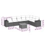8-piece garden sofa set and gray synthetic rattan cushions by , Garden sets - Ref: Foro24-3257810, Price: 509,63 €, Discount: %