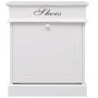Mueble zapatero de madera de Paulownia blanco 50x28x58 cm by vidaXL, Shoe racks and shoe organizers - Ref: Foro24-284085, Pri...