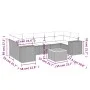8-piece garden sofa set and gray synthetic rattan cushions by , Garden sets - Ref: Foro24-3257691, Price: 511,25 €, Discount: %
