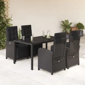 5-piece garden furniture set with black synthetic rattan cushions by , Garden sets - Ref: Foro24-3212458, Price: 656,30 €, Di...